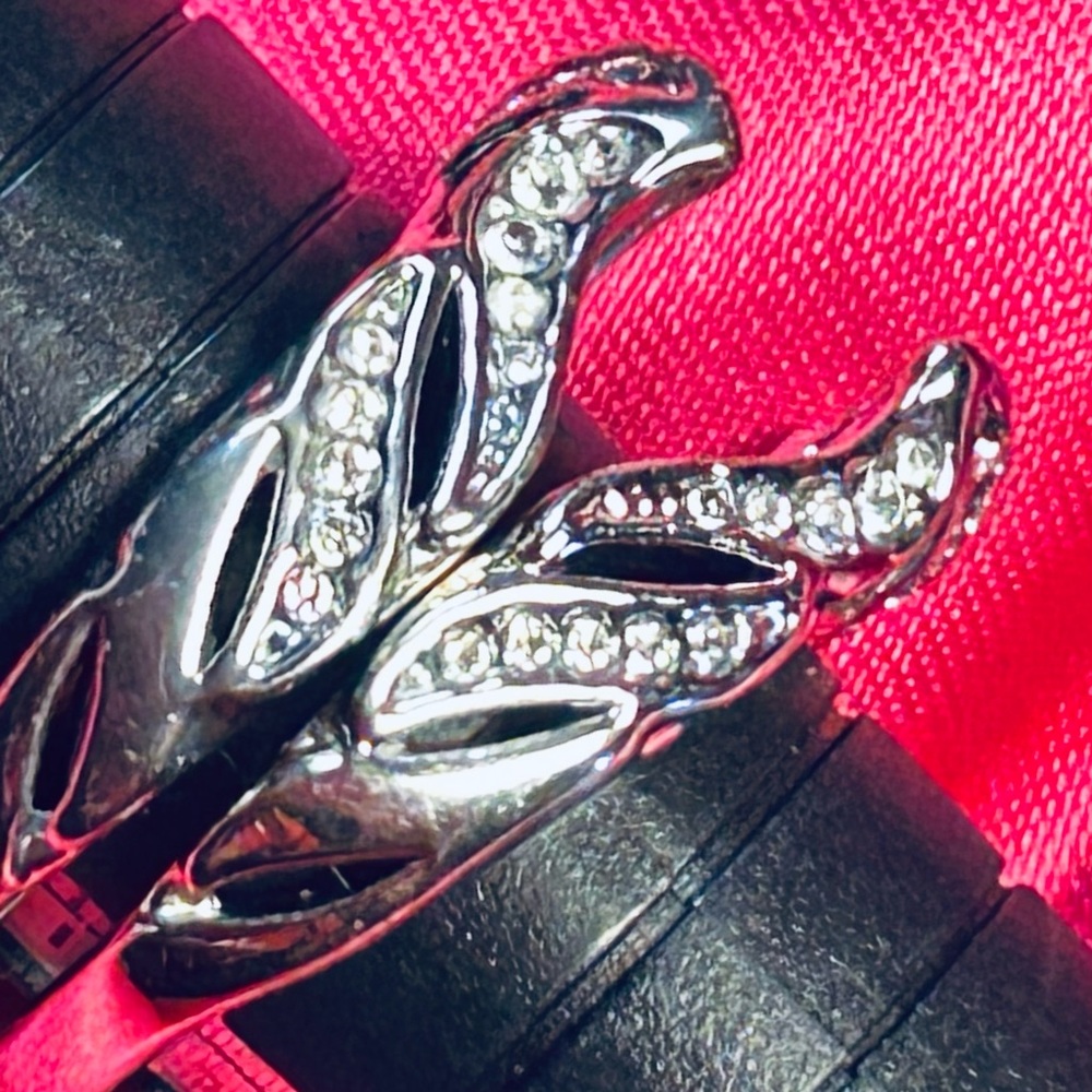 🌼 “Seeing Doubles@ Zirconia Enhanced Silver Ring Wrap/Enhancer (set of 2) Sz. 6